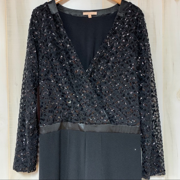 Gibson Latimer Black Jumpsuit Sequin 14 Gatsby - Picture 6 of 8